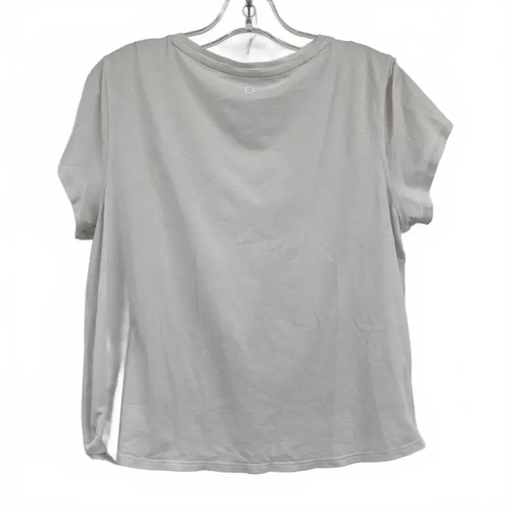 Lululemon White Gathered Front Tee | Women’s OS Regular